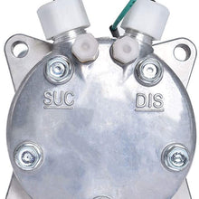 labwork AC Compressor & A/C Clutch, A/C Ports 8 Grooves Replacement for SD508 Sanden Style Jeep Wrangler 1985-1990 9537 CO9537C 1521110