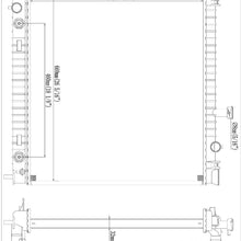 Neutron Aluminum Core Automatic Transmission Replacement Radiator For 2004-2010 Infiniti QX56 2005-2015 Armada 2004-2004 Pathfinder Armada 2004-2015 Titan with Oil Cooler