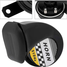 OCPTY Electric Snail Horn 115DB Horn Speaker with Bracket for ATV Car Truck Motorcycle,Black