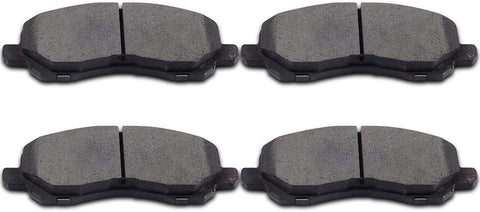 Brake Pads,ECCPP 4pcs Front Ceramic Disc Brake Pads Kits fit for Chrysler 200/Sebring,Dodge Avenger/Caliber/Stratus,Jeep Compass/Patriot,Mitsubishi Eclipse/Galant/Lancer/Outlander Sport