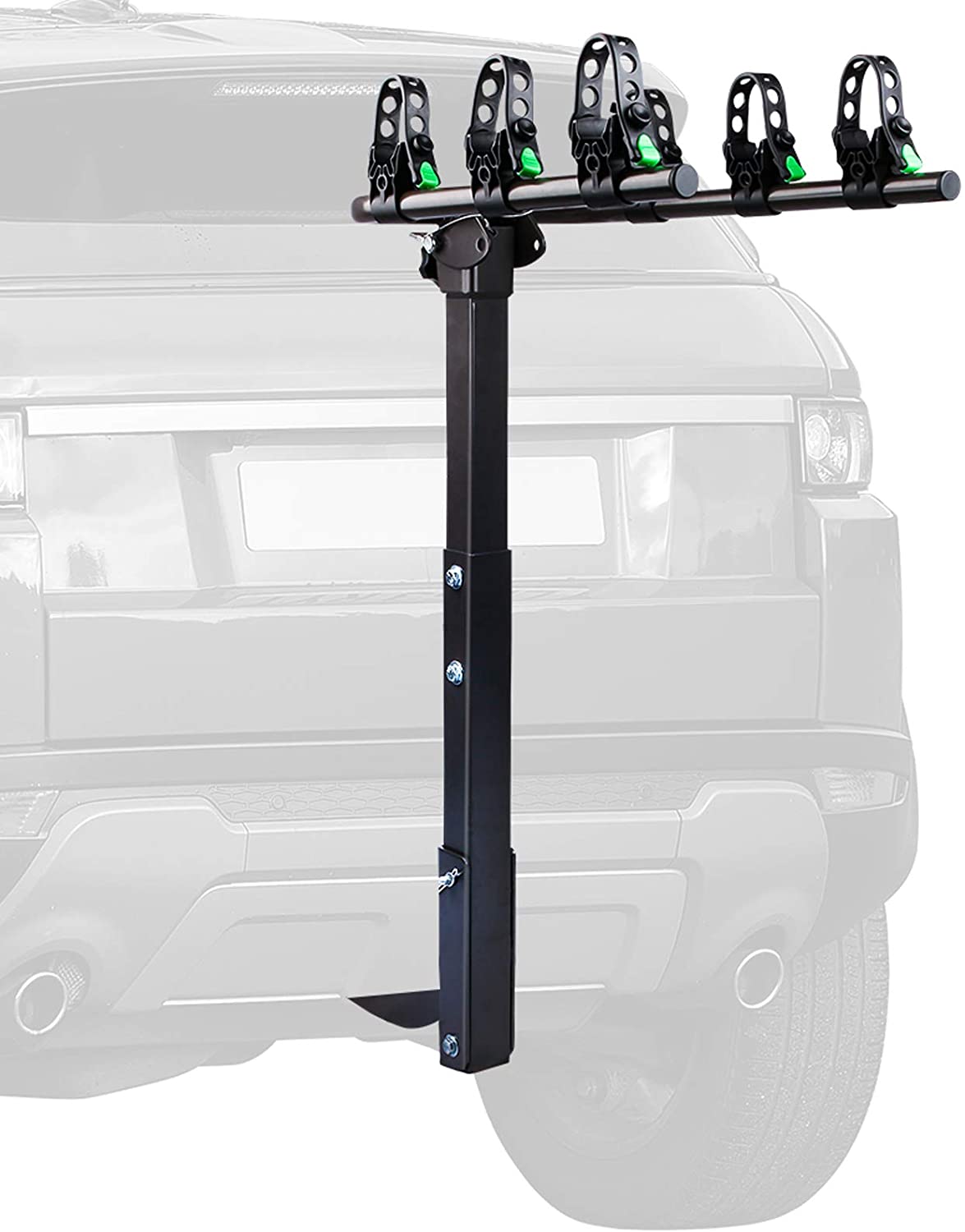 STEGODON 3 Bike Hitch Rack 2'' Hitch Receiver Heavy Duty Bicycle Carrier Racks Hitch Mount Double Foldable Rack for Cars, Trucks, SUV,Hatchback RV,Tow Hitch and Minivans