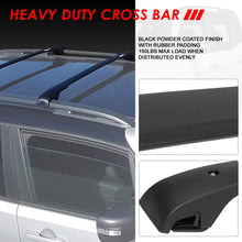 OE Style Matte Black Roof Rack Rail Cross Bars w/ABS Mounting Brackets Replacement For Jeep Renegade Cross Bar 15-20