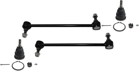 Detroit Axle - 4PC Front Lower Ball Joints and Sway Bars Replacement for 2008 2009 2010 2011 2012 2013 2014 2015 2016 Town & Country/Dodge Grand Caravan