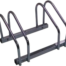 EasyGoProducts EGP-BIK-002 EasyGo Floor Stationary Double Wheel Rack, Indoor – Outdoor Bike Stand