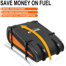 LIMINK Car Roof Bag Rooftop Cargo Carrier with 8 Heavy Duty Straps & Protective Mat Soft Shell Oxford Cloth PVC Luggage Storage Bag for Any Vehicle with Roof Racks
