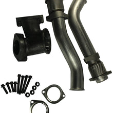 JDMSPEED New Powerstroke Turbo Diesel With Hardware Bellowed Up Pipe Kit 679-005 Replacement For Ford 7.3L 99-03