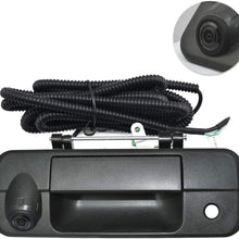 Tailgate Replace Rear View Camera Backup Tailgate Handle Camera for Toyota Tundra(2007 2008 2009 2010 2011 2012 2013),Tailgate Door Handle Replacement Camera(Color: Black)