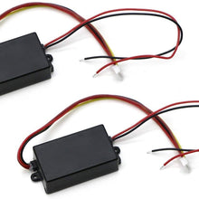 iJDMTOY (2) Universal 3-Step Sequential Dynamic Chase Flash Module Boxes Compatible With Car Front or Rear Turn Signal Light Retrofit Use