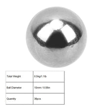 0.5KG Stainless Steel Ball Replacement Stainless Steel Bearing Balls HRC<26 Industrial Steel Ball for Industries for Medical Equipment for Chemicals(15mm)