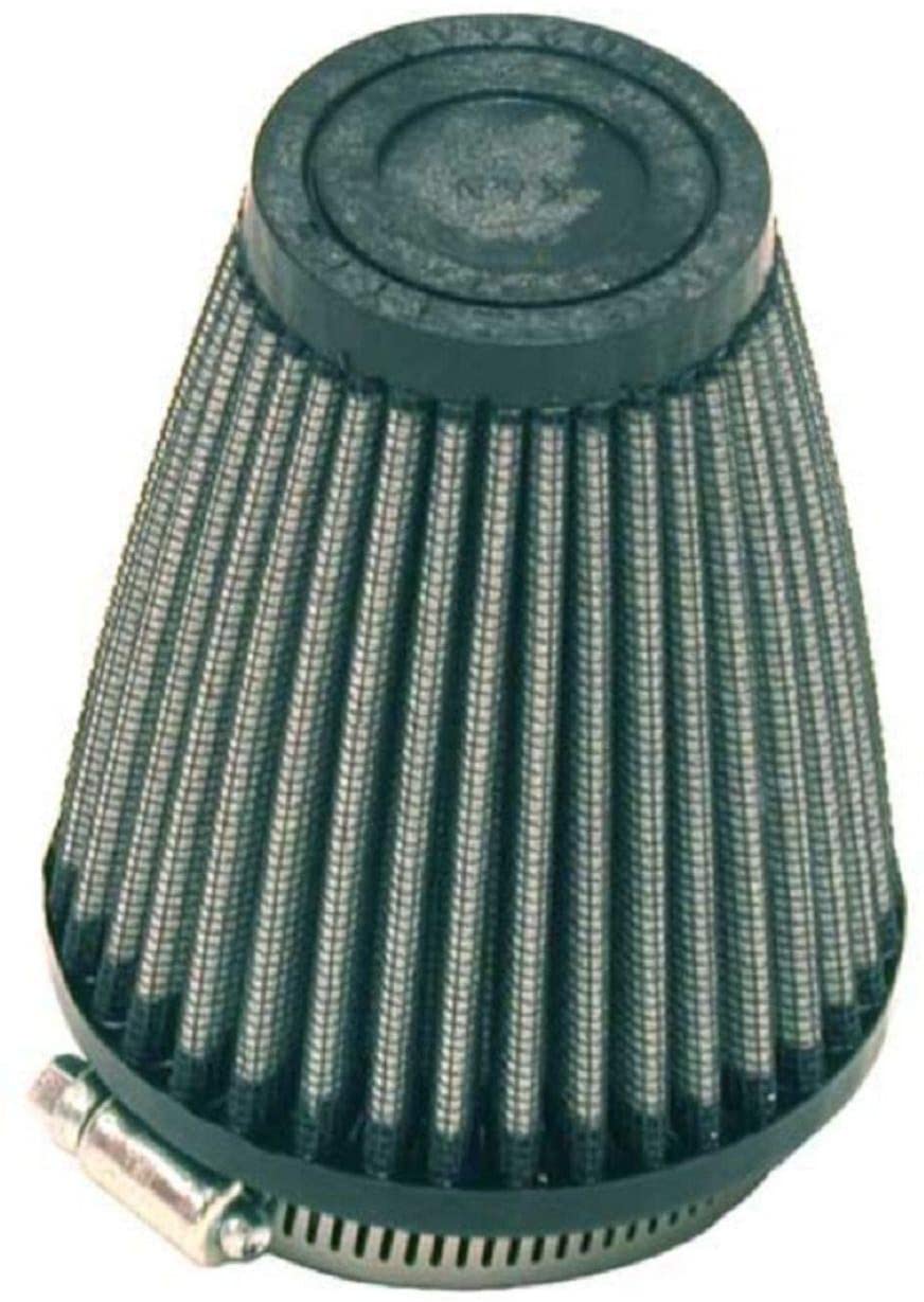 K&N Universal Clamp-On Air Filter: High Performance, Premium, Washable, Replacement Filter: Flange Diameter: 2.25 In, Filter Height: 4 In, Flange Length: 0.625 In, Shape: Round Tapered, R-1260