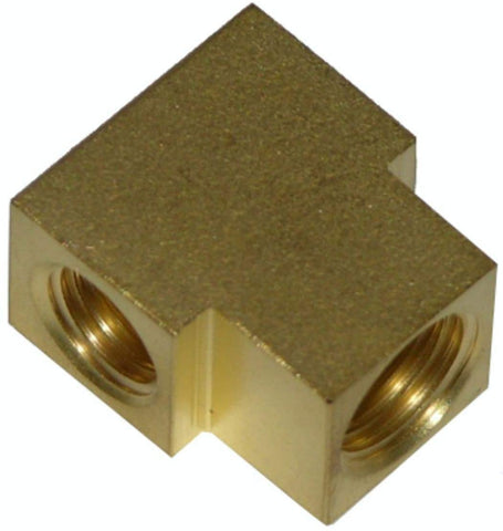 Inline Tube Compatible with 1964-1970 Rear Flex Brake Line Hose Brass Tee Block no Slot NOS R SS GS GTO (E-3-8)