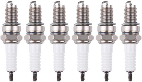 Tvent DPR8EA-9 Spark Plug Replacement for Honda XR600R 1985-2000 TRX 250 RECON 1997-2009 (Pack of 6)