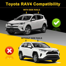 LEDKINGDOMUS Cross Bars Roof Racks Compatible for 2013-2018 Toyota RAV4, Aluminum Rooftop Luggage Crossbars Cargo Bag Carrier with Locks Carrying Bike Canoe Kayak