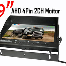 Vehicle Backup Camera System,2 x Night Vision 18LED IR Car Rear View Mirror Camera 1920 x 1080P + 9" IPS Car DVR Monitor with 10m20m Cable For RV Truck Trailer Bus Camper