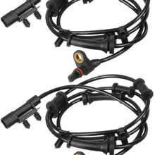 AUTEX 2PCS ABS Wheel Speed Sensor Front Left & Right ALS1918 68003281AA, 68003281AC, ALS1918 For 2007 2008 2009 2010 2011 2012 2013 2014 2015 2016 2017 Jeep Wrangler 3.6L 3.8L