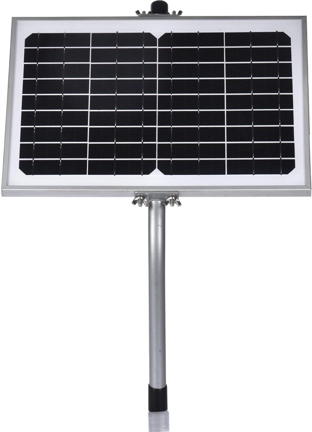 SUNER POWER 12V Waterproof Solar Battery Trickle Charger & Maintainer - 10 Watts Solar Panel Built-in Intelligent MPPT Solar Charge Controller + Tubular Mount Bracket + SAE Connection Cable Kits