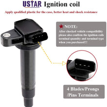 USTAR Ignition Coils 8 Pack for Toyota 4Runner Land Cruiser Sequoia Tundra Lexus GS430 GX470 LS430 LX470 SC430 Engine V8 4.3L 4.7L Replaces 90919-02230