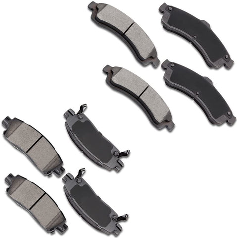Ceramic brakes Pads,OCPTY Quick Stop Front Rear Brake Pad fit for 2004 2005 Buick Rainier,2002-2005 GMC Envoy,2003-2006 Isuzu Ascender,2002-2004 Oldsmobile Bravada,2005 Saab 9-7x