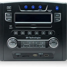 iRV Technology iRV34 AM/FM/CD/DVD/MP3/MP4 /USB/SD/HDMI/Digital2.1/Surround Sound/Bluetooth 3 Zones Wall Mount RV Radio Stereo (Stereo)