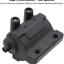 Qnbes Ignition Coil 31609-65A 237230, Fit for Harley Davidson Sportster 1000 900, Low Rider 1200, Supler Glide, Heritage Softail Springer FL FX FXE FXR FLT FXST FXD XLH, 5 OHM 12 Volt HD