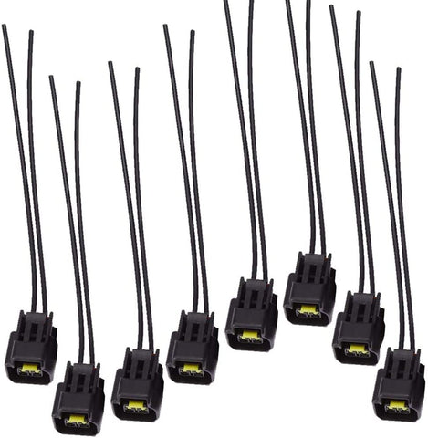 8 Pcs Modular Ignition Coil Harness Connector Plug Pigtails Fit for Ford Mustang Cobra 4.6L 5.4L 6.8L