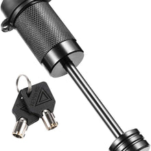 CZC AUTO Trailer Tongue Coupler Lock, Dia 1/4 Inch, 2-1/2 Inch Span Fits Latch-Type Coupler for Towing Boat Truck RV Car Trailer