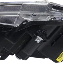 Headlight Assembly Compatible with 2016-2018 Honda Civic Halogen Clear Lens With bulb(s) Pair CAPA Certified Driver and Passenger Side