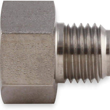 EARL'S PERFORMANCE PLUMBING Hardline Adapter, 3/8"-24 Inverted Flare Male to 7/16"-24 Inverted Flare Female for 3/16"