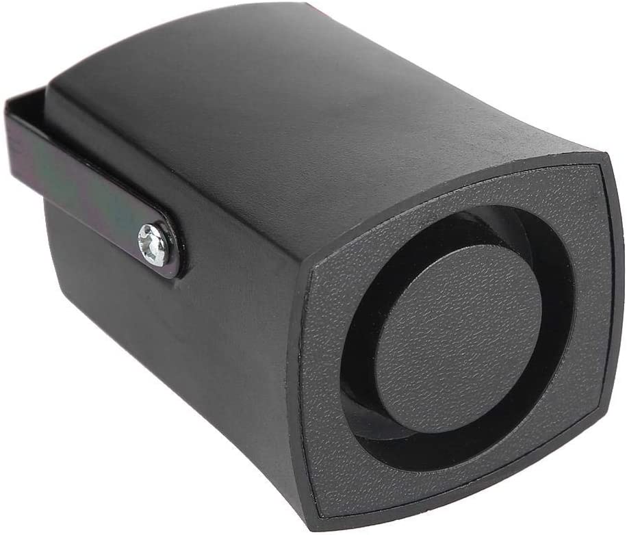 Aramox Car Alarm Horn, 110-120dB 12V Universal Car Reversing Backup Sound 6 Tone Buzzer Horn Alarm Siren Speaker Black