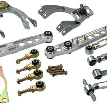 Front Rear Camber Lower Control Arm Toe Arm Bushing Kits, Compatible with Honda Del 93-97 SL