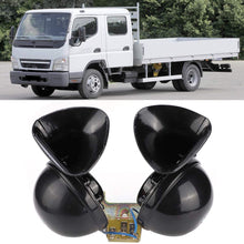 Acouto Car Horn, Car Styling Accessory 24V Car Horn Universal Black Electric Snail Horn for Car Truck Boat