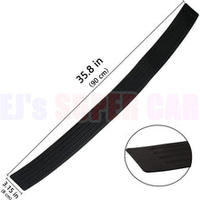 EJ's SUPER CAR Rear Bumper Protector Guard Universal Black Rubber Scratch,Resistant Trunk Door Entry Guards Accessory Trim Cover for SUV/Cars,Easy D.I.Y. Installation(35.8Inch)