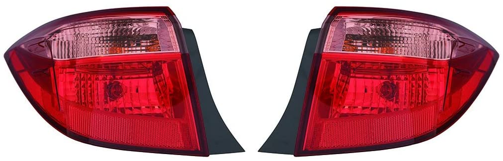 For Toyota Corolla 17 Tail Light Assembly Outer E/L/LE/LE ECO Halogen Model Driver Side (DOT Certified)