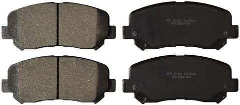 KFE KFE1640-104 Ultra Quiet Advanced Premium Ceramic Brake Pad Front Set Compatible with: 2015-2017 Chrysler 200; 2013-2016 Dodge Dart