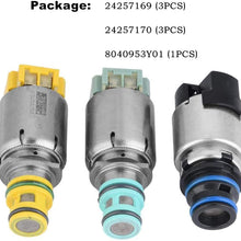 Lovey-AUTO OEM # 6T45E 6T40 7pcs/Set Tested 6T45E 6T40 Transmission Shift Solenoid for Chevrolet Malibu Cruze Equinox Buick Regal LaCrosse Saab