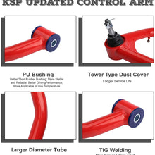 KSP Upper Control Arm Fit for Sierra Silverado, Tubular Fit 2-4" lift for 14-18 Silverado Sierra 6-Lug 2WD/4WD OE stamped steel and aluminum arms