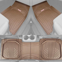 Motor Trend FlexTough Plus Black Rubber Car Floor Mats – All Weather Deep Dish Automotive Floor Mats, Heavy Duty Trim to Fit Design, Odorless Floor Mat Liners for Cars Truck Van SUV