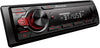 Pioneer MVH-S215BT Stereo Single DIN Bluetooth In-Dash USB MP3 Auxiliary AM/FM Android Smartphone Compatible Digital Media Car Stereo Receiver With ALPHASONIK Earbuds