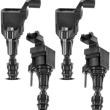 Set of 4 Ignition Coil for Chevrolet Equinox HHR Malibu Cobalt Buick Regal Verano Pontiac Saturn (Do not fit 2.5L)