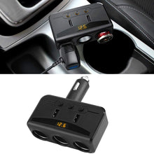 Cigarette Lighter Splitter USB 12V-24V Car Cigarette Lighter Power Socket Splitter Adapter 3.1A Dual USB Charger Voltmeter