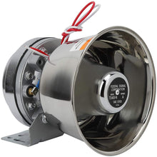 Qii lu 12V 115-130db Motorcycle Stainless Steel Loud Warning Alarm Horn Speaker