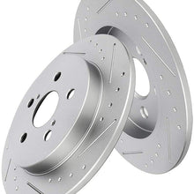 ROADFAR Slotted Front Brake Rotors fit for Lexus CT0h,Pontiac Vibe,for TOYOTA Corolla/Matrix/Prius/Prius Plug-In/Prius Prime