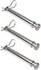 B&W Hitches TS35010 Set of 3 Tow and Stow Stainless Steel Receiver Hitch Pins w/Keeper Clips