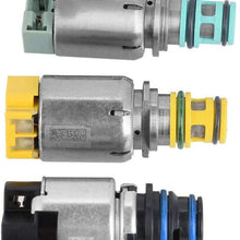 Lovey-AUTO OEM # 6T45E 6T40 7pcs/Set Tested 6T45E 6T40 Transmission Shift Solenoid for Chevrolet Malibu Cruze Equinox Buick Regal LaCrosse Saab