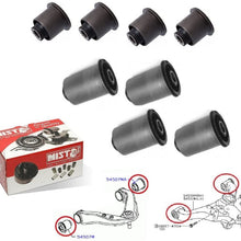 NISTO 8 Front Upper Lower Control Arm Bushing for Nissan 2004-14 Frontier Navara 2004-12 Pathfinder