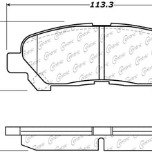 Centric 103.13250 - C-Tek Ceramic Rear Disc Brake Pads