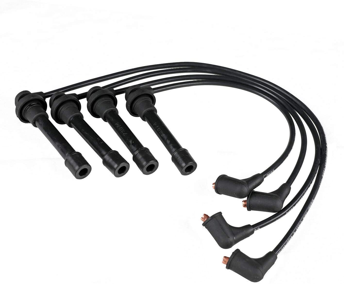 Bodeman - Spark Plug Ignition Wires 7mm (4PC Set) for 2000 Honda Civic, 1994-2002 Accord, 1998 Odyssey, 1994-2001 Acura Integra - L4 Models