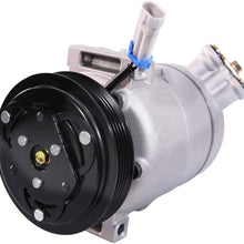 Air Conditioning AC Compressor & A/C Clutch Compatible with 2003-2011 Saab 9-3 2.0L 2010-2011 Saab 9-3X 2.0L l4-Replaces 12758381,12759394,140226NEW,09132925,CO 4575C,8600,0610229,1854113,12792669