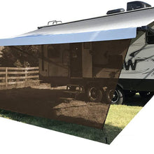 Tentproinc RV Awning Sun Shade 8'X15'3'' Black Mesh Screen Sunshade UV Blocker Complete Kits - 3 Years Limited Warranty