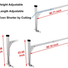 ENIXWILL Heavy Duty Adjustable Aluminum Trailer Ladder Rack for Enclosed Trailers